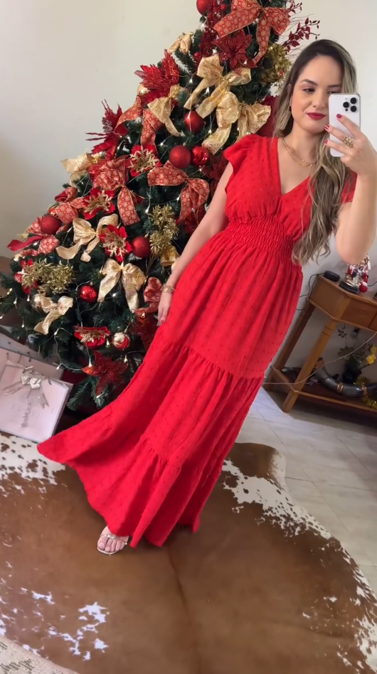 Vestido Natal Lírio