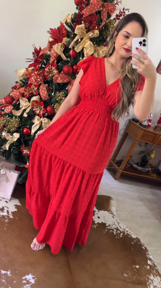 Vestido Natal Lírio