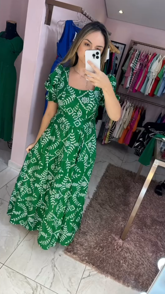 Vestido Natal Cravo